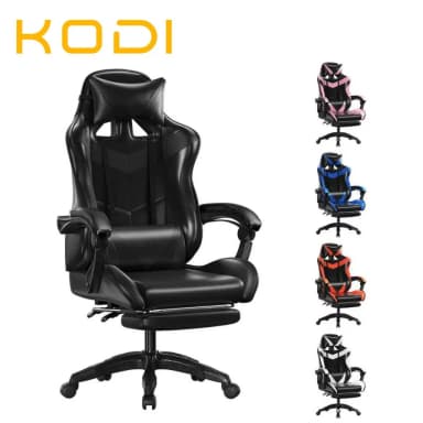 Cadeira Gamer Profissional - Reclinável, Ajustável e Confortável para Escritório e Estudos-F19